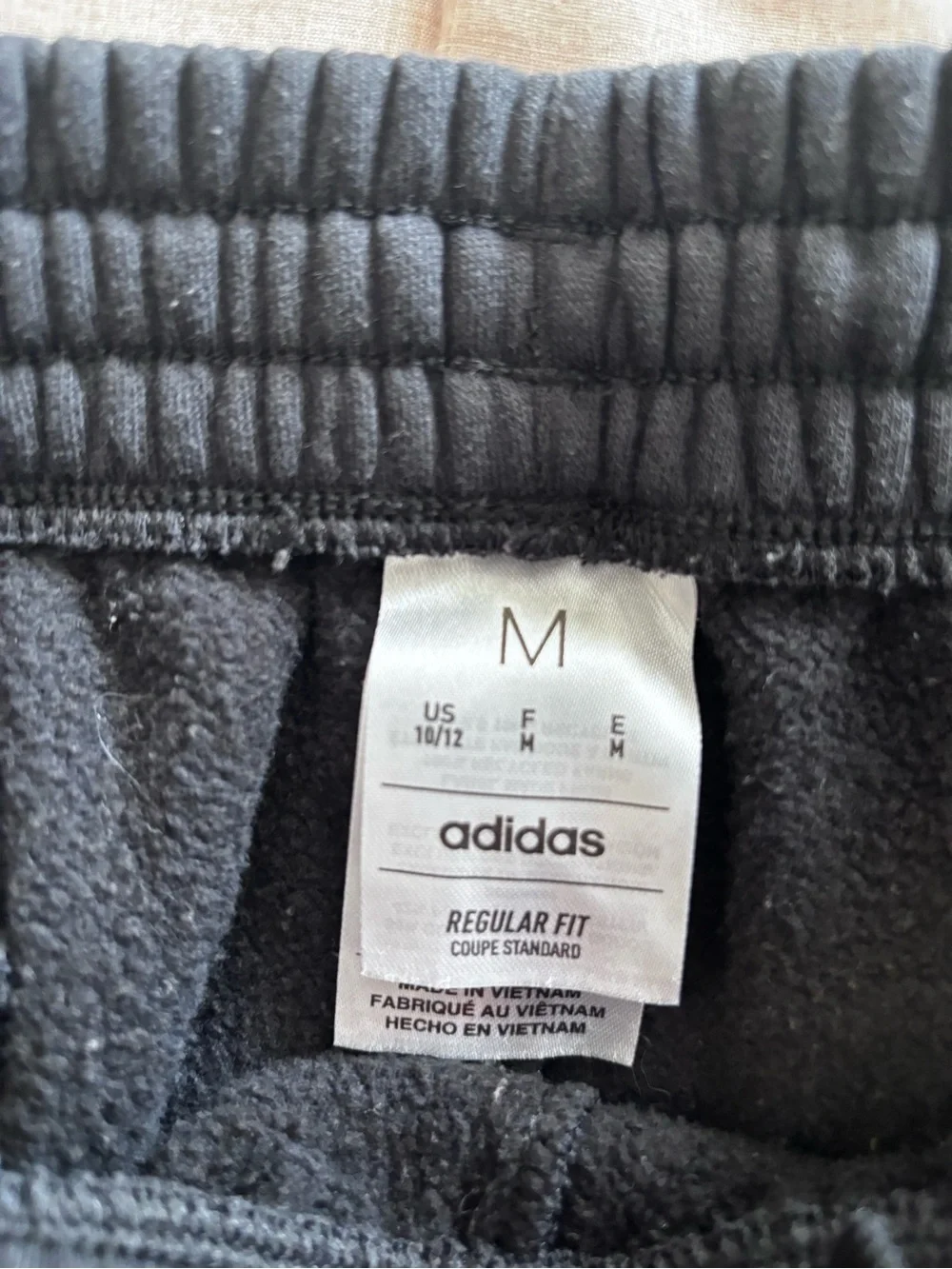 2 Boys Adidas Jogger Sweatpants with Logo size 10/12 and 14.